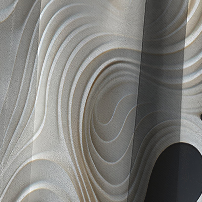 Hennings - Rideau occultant abstrait Op Art - 1 panneau, L 52 po x L 120 po