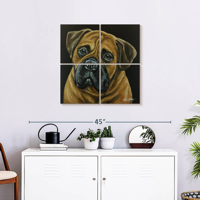 Brampt Bull Mastiff, 26" H x 26" W