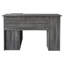 Bureau d'écriture en L Linden Classic - gris foncé-891102470