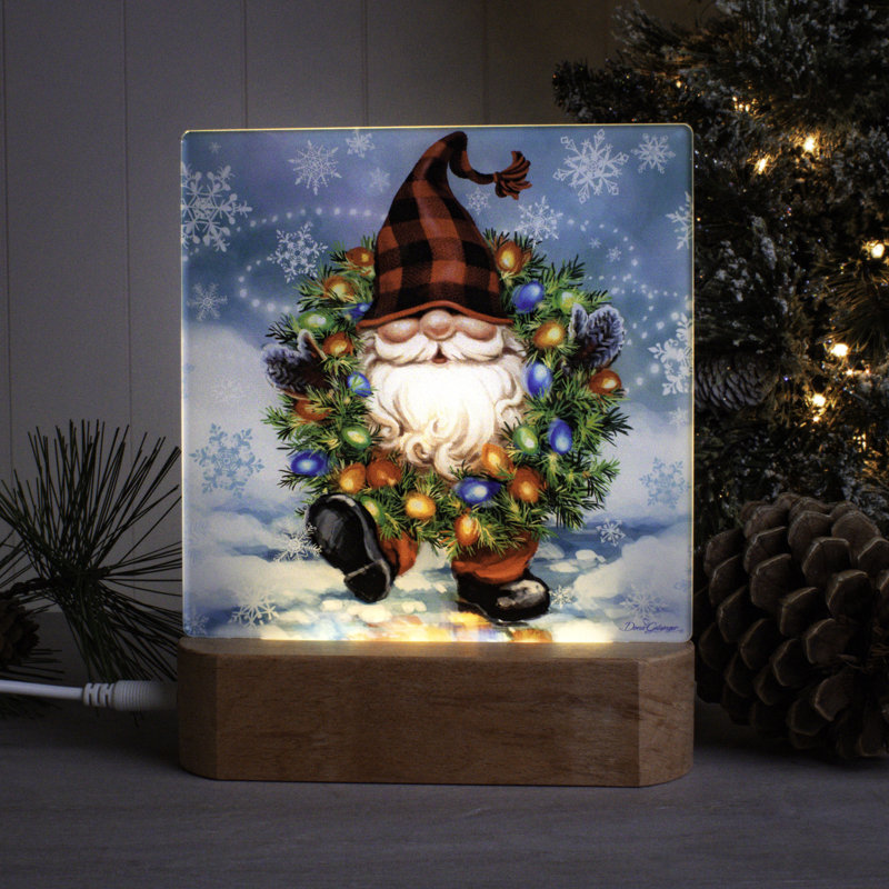 Veilleuse gnome pour les fêtes