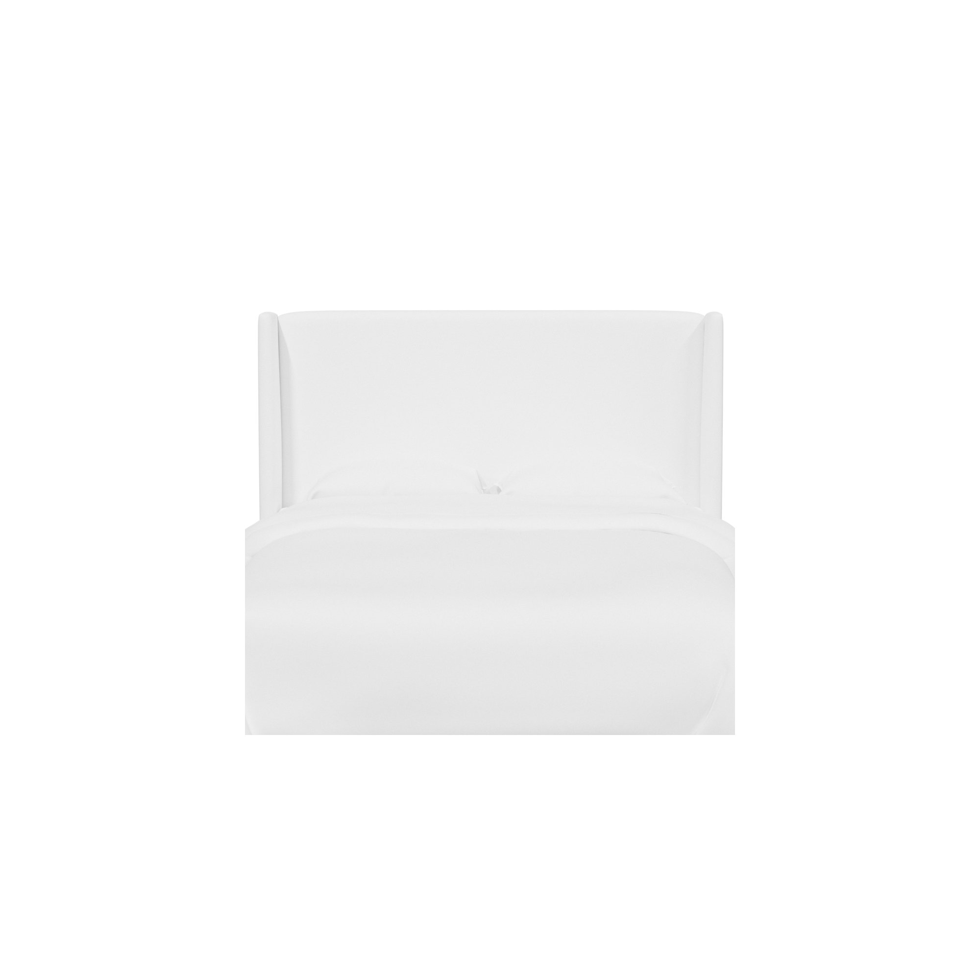 Bellfield Upholstered Headboard, California King, White Performance Twill