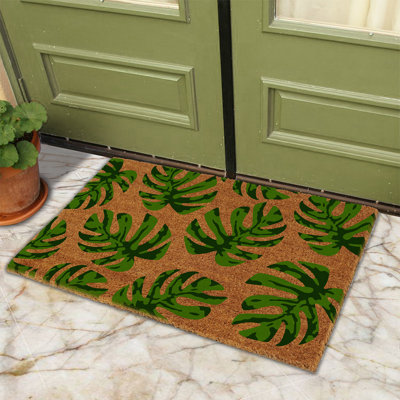 Kirkersville Non-Slip Floral Doormat
