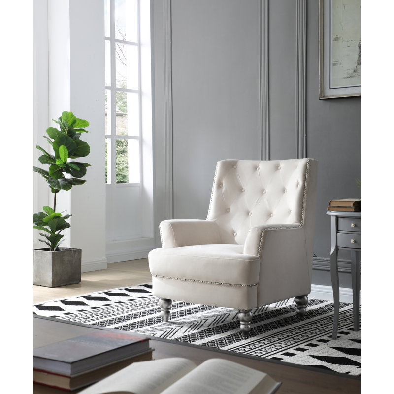 Élégant fauteuil ivoire pour espaces confortables, Ivory