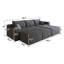 Canapé modulaire 95 "avec 2 repose-pieds Cloud-2117394273