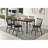 Hayward Walnut And Black Dining Table