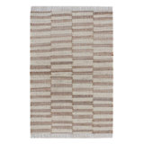 Striped Area Rug in Brown/Ivory