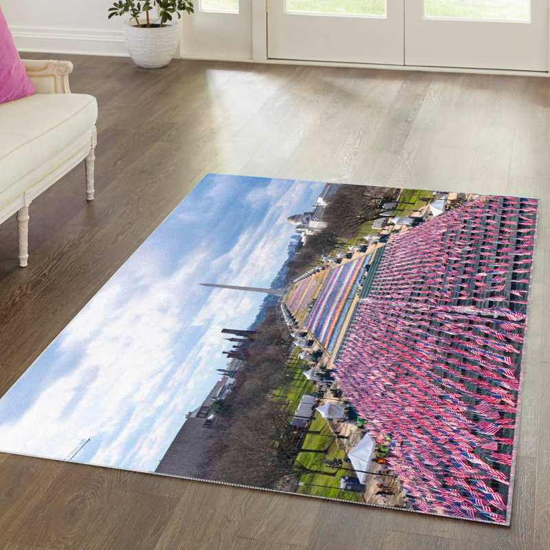 Geometric Indoor Rug, Rectangle 5'3" x 7'3"