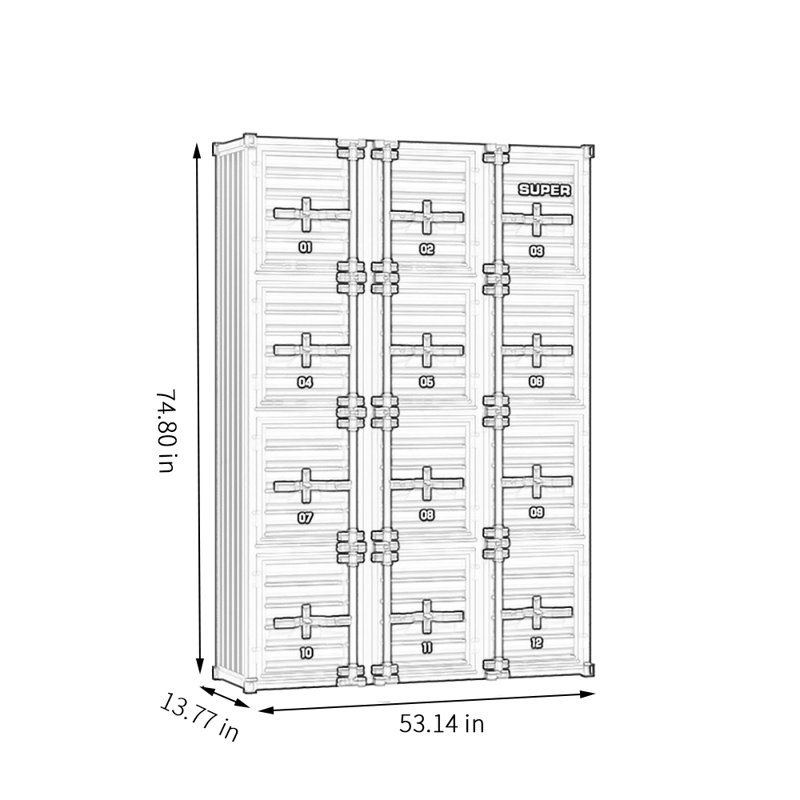 74.81'' Kitchen Pantry