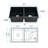 32'' L Double Bowl Quartz Kitchen Sink