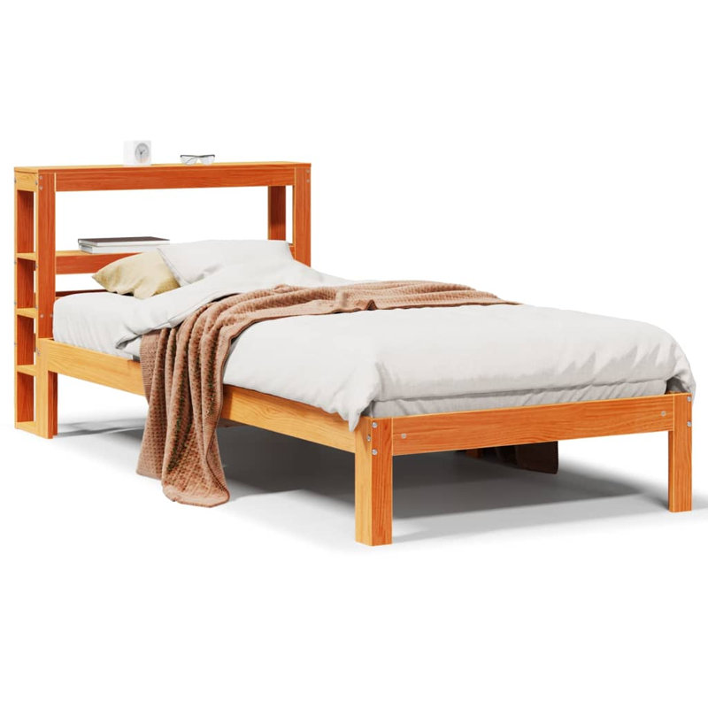 Storage Bed, Small Single (2'6), Wax Brown