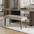 Mitton Contemporary Upholstered Dining Bench, Gray