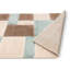 Tapis bleu / brun / crème en polypropylène à poils longs Katy-Joanne-817743435