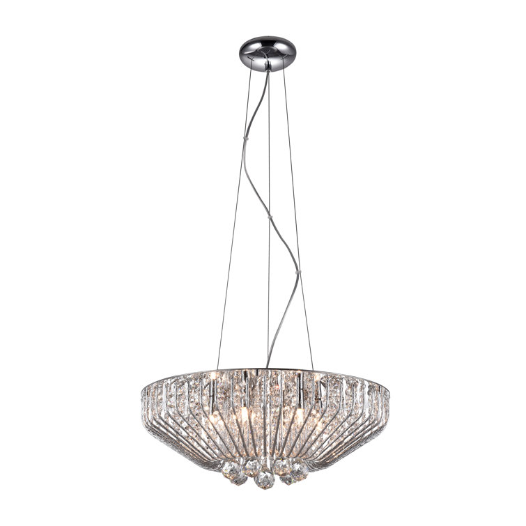 6-Light Crystal Chandelier