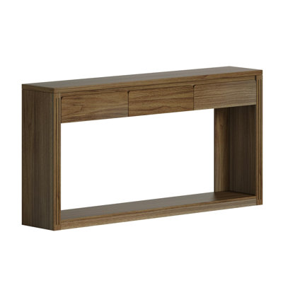 63.9" Three drawer flat console table