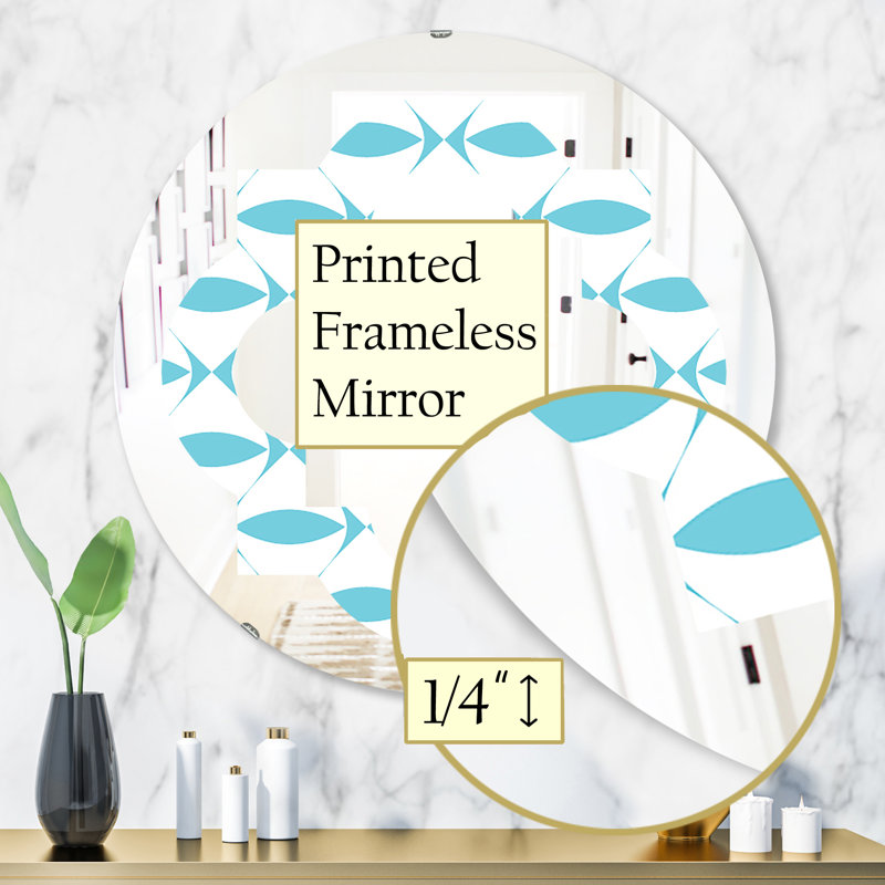 Miroir mural moderne Geometric III, H 31,5 po x l po