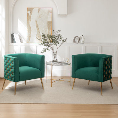 Cristen Velvet Barrel Chair