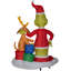 Airblown-Grinch et Max avec cadeaux-LG Scene-Dr. Seuss