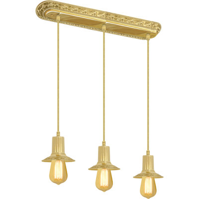 Fogg 3 - Light Bright Gold LED Bulb Pendant