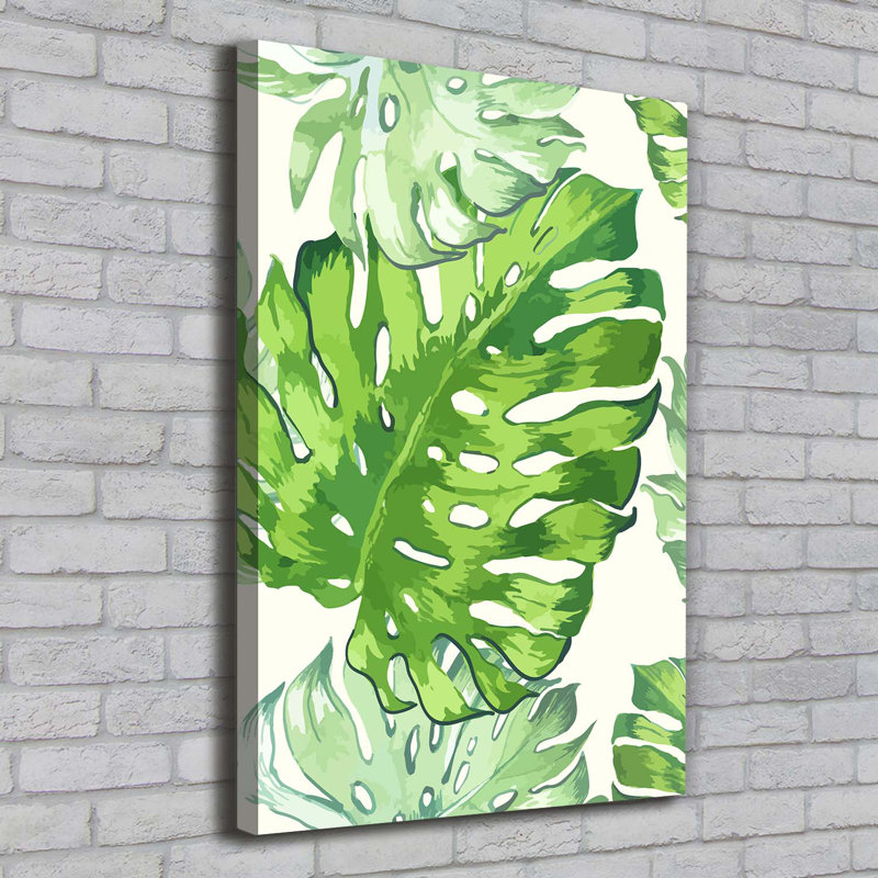 Tropical Leaves - Wrapped Canvas Print
