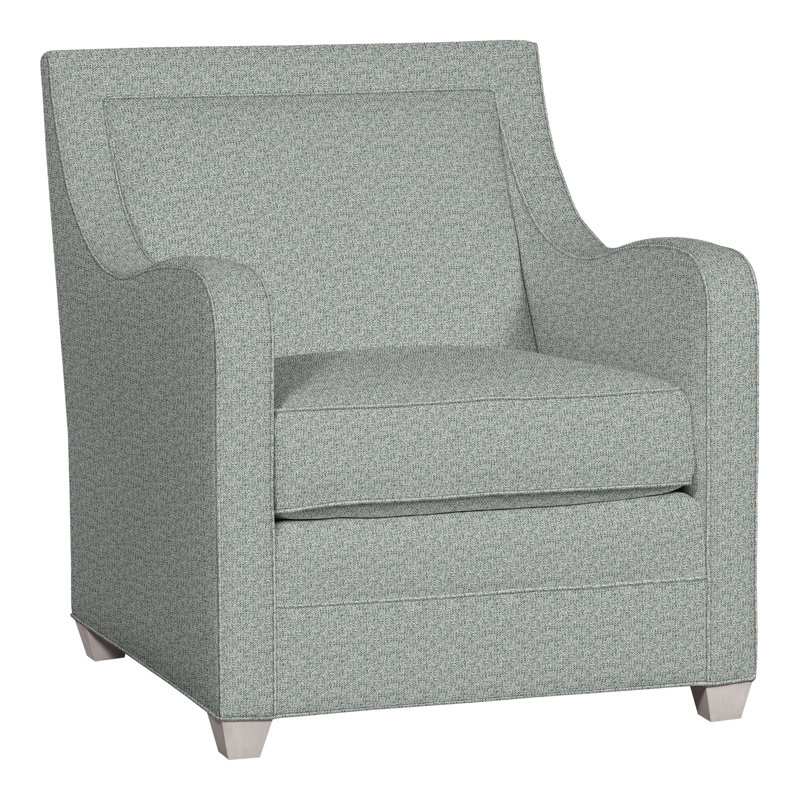 Haden Upholstered Armchair, Dove Gray, Tuck Water