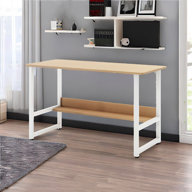 Bureau d'ordinateur avec tablettes, H 28,3 po x L 39,4 po x l 17,7 po
