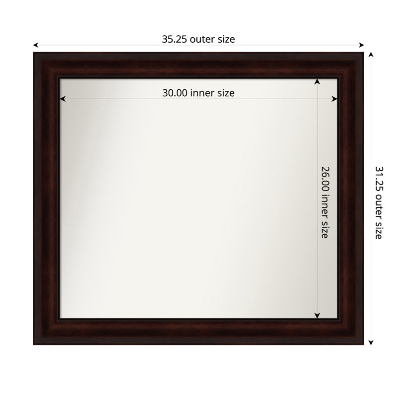 Miroir mural Nathian, 31,25 po x 35,25 po