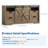 65" Brown TV Stand for up to 70 Inch TV Farmhouse Entertainment Center TV Stand Adjustable Shelf-705065155