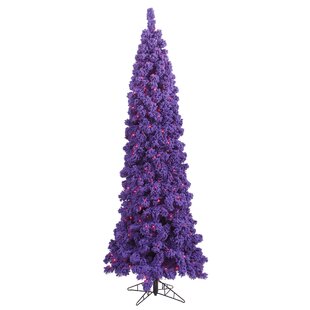 Purple Christmas Decor 16k Realistic Green Christmas Tree Gray