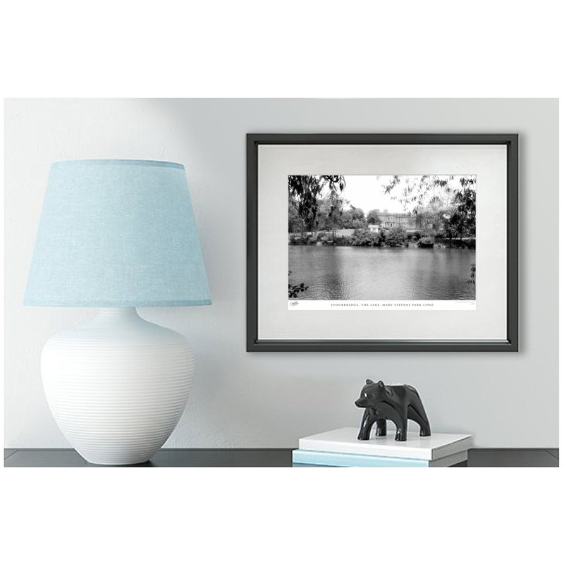 Stourbridge, The Lake, Mary Stevens Park C1960 - Single Picture Frame Print, 40cm H x 50cm W x 2.3cm D