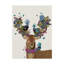 Impression sur toile tendue, "Deer Birdbirder, Blue Pigeons"-33421673