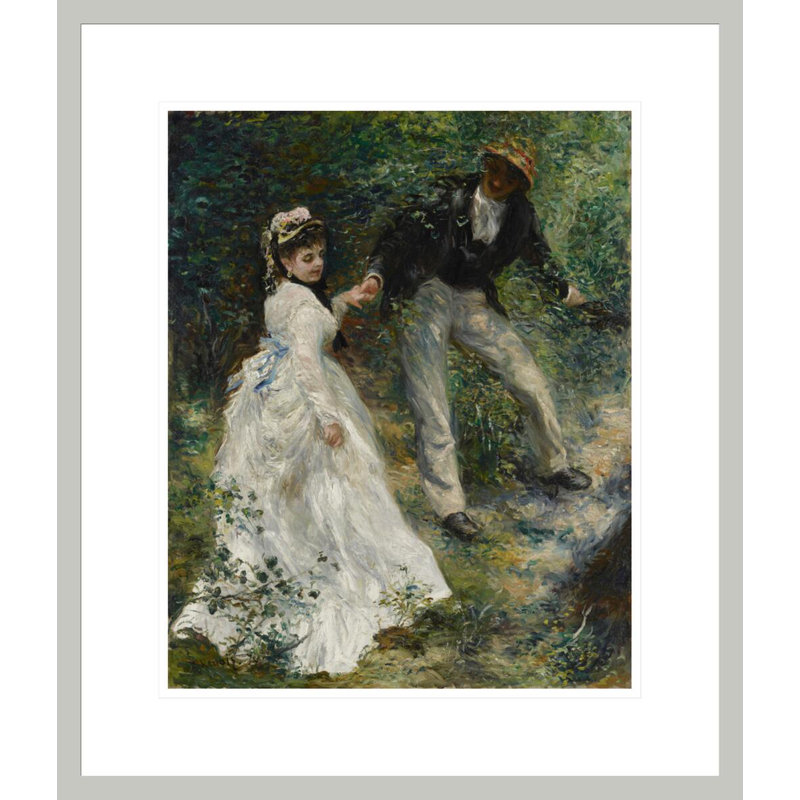 «La Promenade» par Pierre-Auguste Renoir, impression giclée encadrée, 20.72" H x 17.75" W