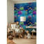 Papier peint tropical avec motif de poissons océaniques
