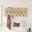 Wall-Mounted Coat Rack With Shelf Engineered Wood-1692554472