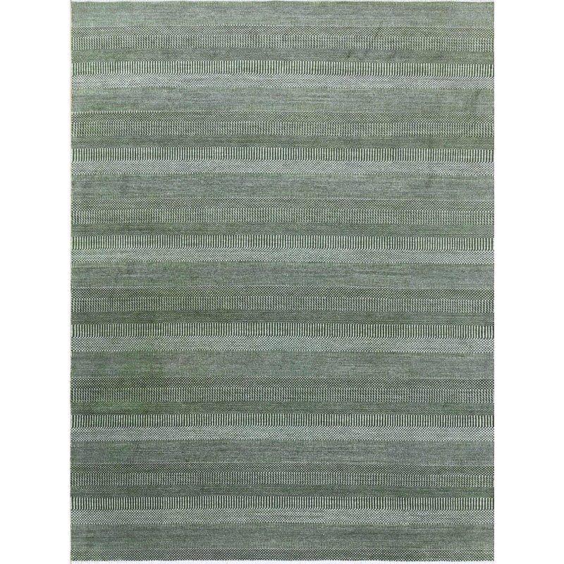 Contemporary, Textures Collection One-of-a-Kind Rectangle 8'11" X 11'11" Hand Knotted Area Rug