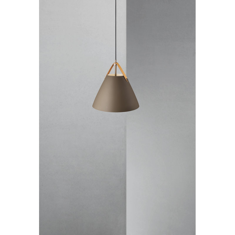 Strap 1 - Light Cone Pendant, 27.2cm H x 27cm W x 27cm D, Beige