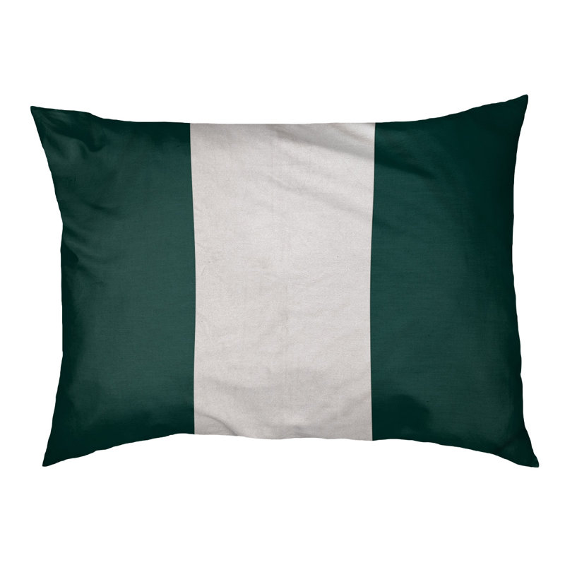 Coussin Los Angeles Anaheim, Très grand (H 17 po x l 50 po x P 40 po), Vert irlandais / blanc / vert irlandais
