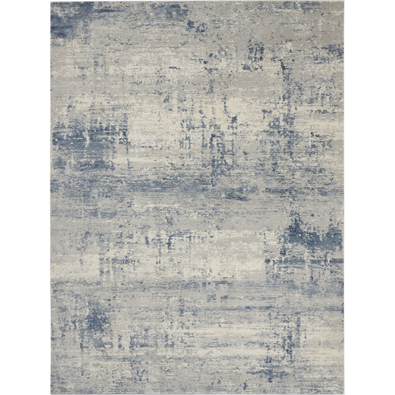 Tapis moderne ivoire, Rectangle 9 pi 3 po x 12 pi 9 po