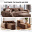 Canapé modulaire à assise profonde modulaire, Varnam-927483961