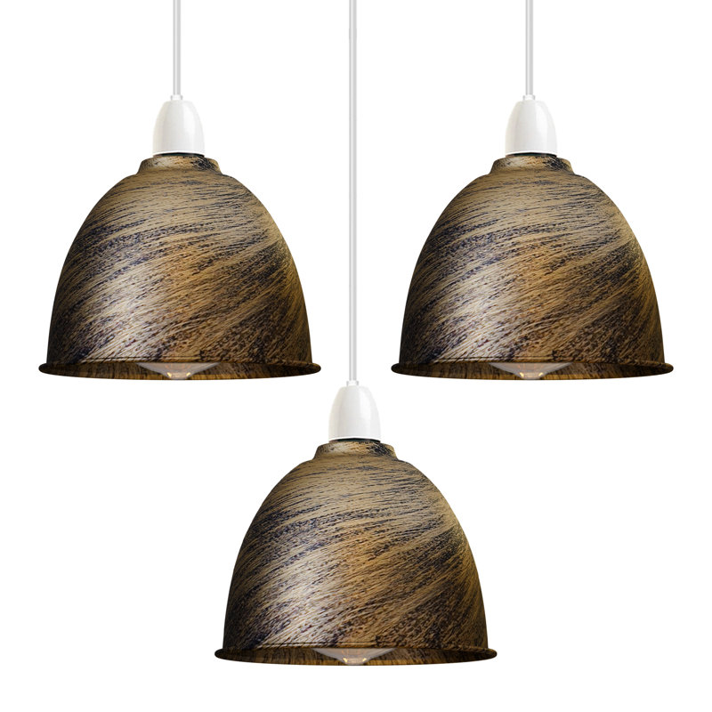 12cm H Metal Drum Lamp Shade ( Screw On ), Yellow Brass