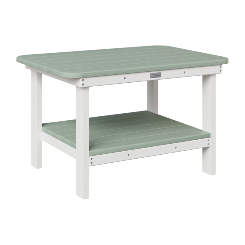 Berlin Gardens Rectangle Coffee Table, Seafoam/White