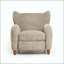 Chaise multifonctionnelle en chenille Nordic avec dossier incurvé Nordic-131541627