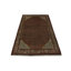 Tapis unique en laine noué à la main de style années 1980 de 4 pi 1 po x 6 pi 1 rouge Henriane