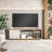 Techni Mobili Contemporary TV Stand With Large Storage, Cable Management, And Warm Natural Wood Finish For Screens Up To 70 Inches, TV Stand