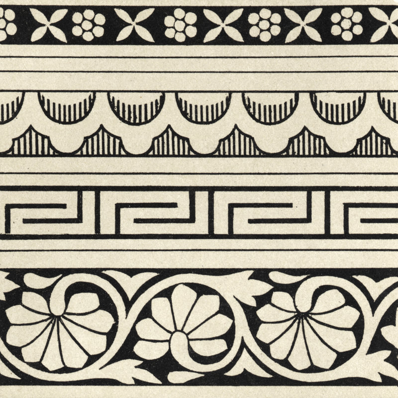 Ornamental Tile Motif III by Vision Studio - Wrapped Canvas Art Prints, 30cm H x 30cm W x 3.8cm D