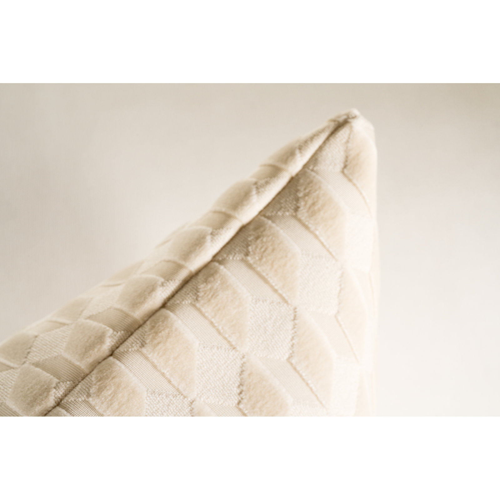 Prudence Throw Pillow, Square 20", Polyester, Brown Geometric