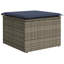 14 Piece Garden Sofa Set With Cushions Grey Poly Rattan Acacia