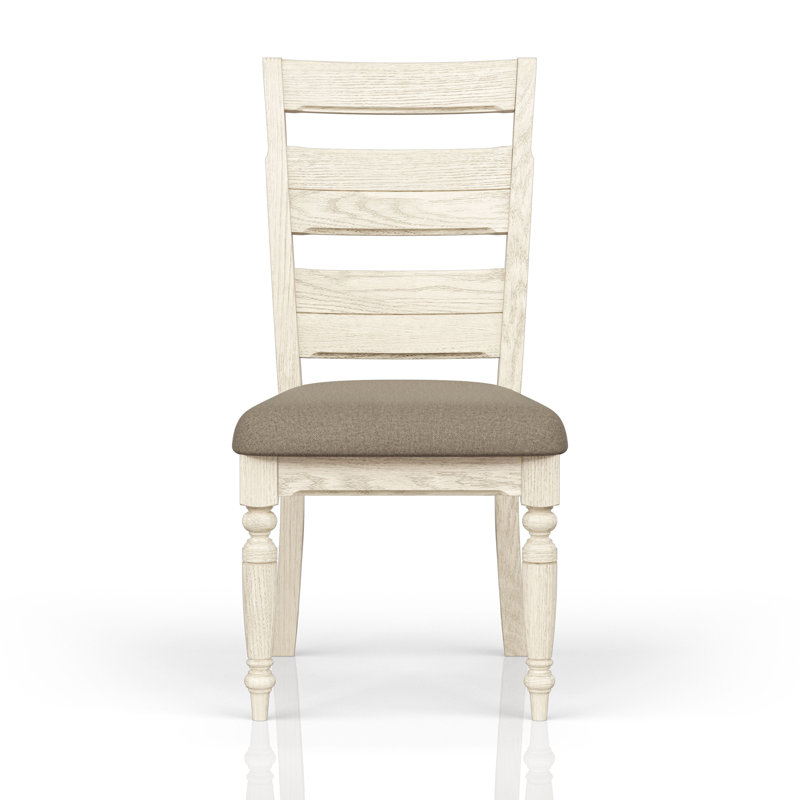 Chaise d'appoint à dossier échelle - l (ensemble de 2), Blanchir