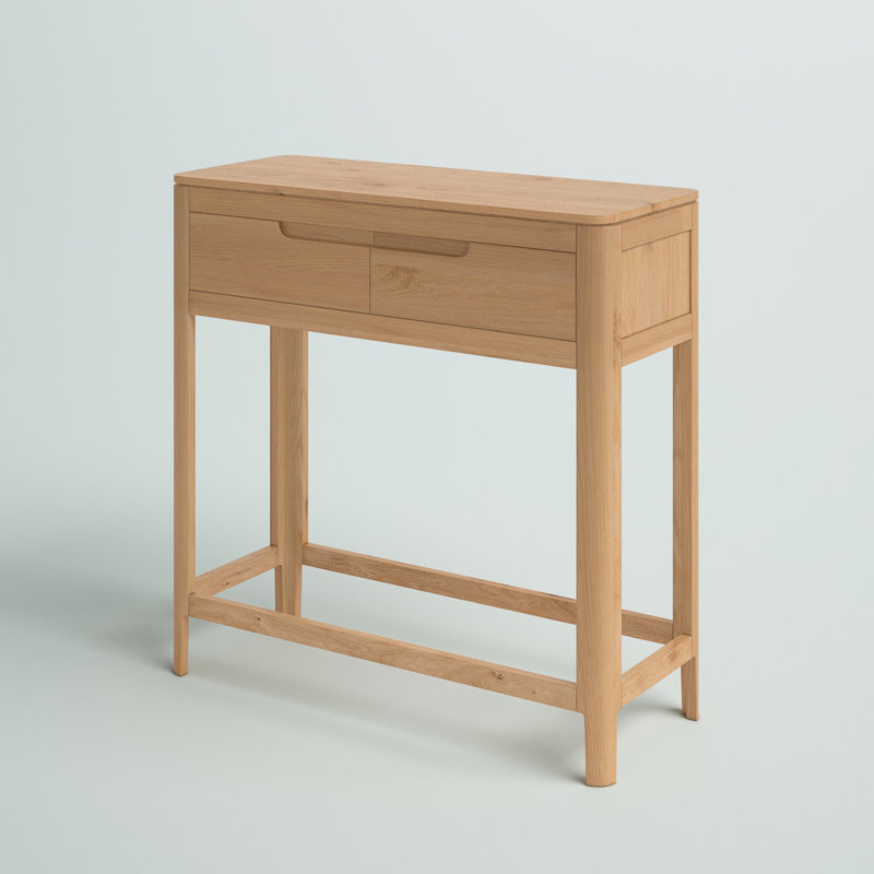 Remi Baylor Oak Side Table with Storage, Oak