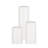 Pillar Candles and Glass Vases Set 24 Pcs, Clear Cylinder Hurricane Candle Holders for Wedding Centerpieces, Tall Vase for Table Decor, Wedding Party, Thanksgiving,White (2.56" x 4.7",5.9",7.9")-643042435-643042559-643042434