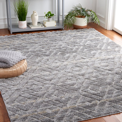 Tapis gris foncé / gris clair Lucia